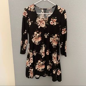 Rue 21 Black Floral Dress M